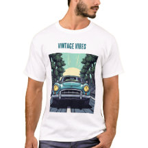 ヴィンテージサンセットロードスターロゴTシャツ
