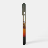 ヴィンテージサンセット火山 iPhone 16ケース (左側面)