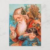 ヴィンテージサンタいけなとクリスマス ポストカード (正面)