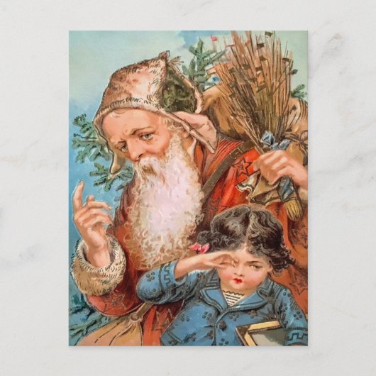 ヴィンテージサンタいけなとクリスマス ポストカード (正面)