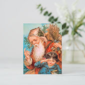 ヴィンテージサンタいけなとクリスマス ポストカード (スタンド正面)