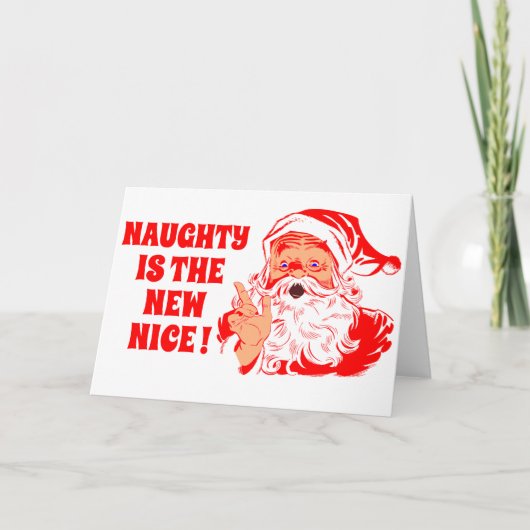 ヴィンテージサンタいけなは新しいニース シーズンカード (正面)
