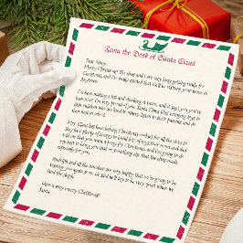 ヴィンテージサンタからの航空便クリスマスレター