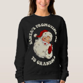 ヴィンテージサンタがおばあちゃんのクリスマスに私をプロモーション スウェットシャツ (正面)
