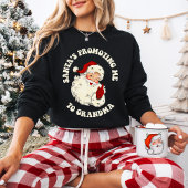 ヴィンテージサンタがおばあちゃんのクリスマスに私をプロモーション スウェットシャツ
