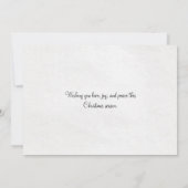 ヴィンテージサンタがそりのメリークリスマス シーズンカード (裏面)