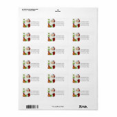 ヴィンテージサンタがクリスマスの願いを叶える ラベル (フルシート)