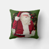 ヴィンテージサンタが木の下に。 クッション (裏面)