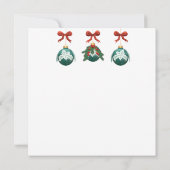 ヴィンテージサンタそりとクリスマスパーティー 招待状 (裏面)