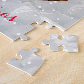 ヴィンテージサンタとそりのクリスマス ジグソーパズル (側面)