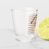 ヴィンテージサンタとキャンディストライプー ショットグラス (左)