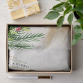 ヴィンテージサンタとクリスマスの緑のデコパージュ 薄葉紙 (ギフト)