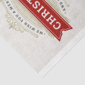 ヴィンテージサンタとクリスマスの緑のデコパージュ 薄葉紙 (詳細)