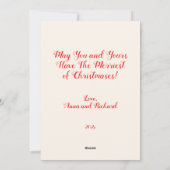 ヴィンテージサンタとクリスマスカード シーズンカード (裏面)