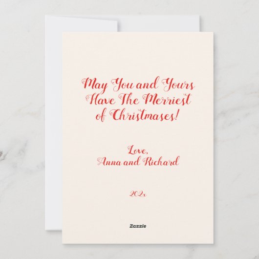 ヴィンテージサンタとクリスマスカード シーズンカード (裏面)