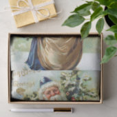 ヴィンテージサンタとクリスマスツリー 薄葉紙 (ギフト)