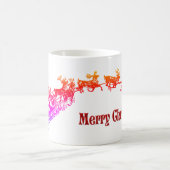 ヴィンテージサンタとトナカイのクリスマス コーヒーマグカップ (中央)