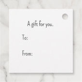 ヴィンテージサンタとホリーギフトラベル フェイバータグ (裏面)