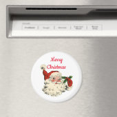 ヴィンテージサンタとホリー マグネット (インサイチュ (食洗機))