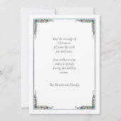 ヴィンテージサンタと冬の空 シーズンカード (裏面)