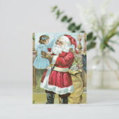 ヴィンテージサンタと子 シーズンポストカード (スタンド正面)