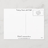 ヴィンテージサンタと子 シーズンポストカード (裏面)