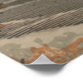 ヴィンテージサンタと彼のトナカイイラストレーション(1880) ポスター (角)