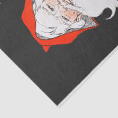 ヴィンテージサンタと松の木クリスマス 薄葉紙 (詳細)