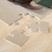 ヴィンテージサンタと犬メリークリスマス ジグソーパズル (側面)