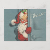 ヴィンテージサンタのぞき シーズンポストカード (正面)