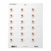 ヴィンテージサンタのクリスマスグリーティングギフトラベル ラベル (フルシート)