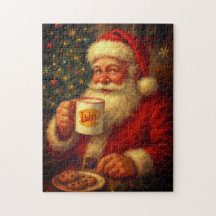 ヴィンテージサンタのクリスマスパズル