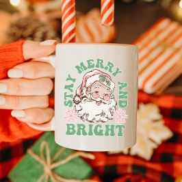 ヴィンテージサンタのクリスマスホリデーグッズ ステイミリー&ブライト マグカップ