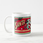 ヴィンテージサンタのクリスマスホリデーワークショップ コーヒーマグカップ (左)