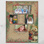 ヴィンテージサンタのクリスマスレターバック チラシ (裏面)