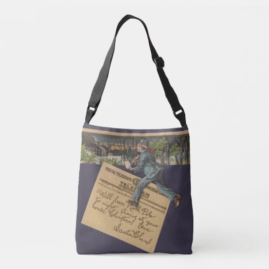 ヴィンテージサンタのクリスマスレター クロスボディバッグ (裏面)