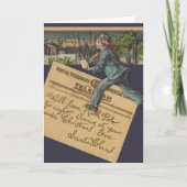 ヴィンテージサンタのクリスマスレター シーズンカード (正面)