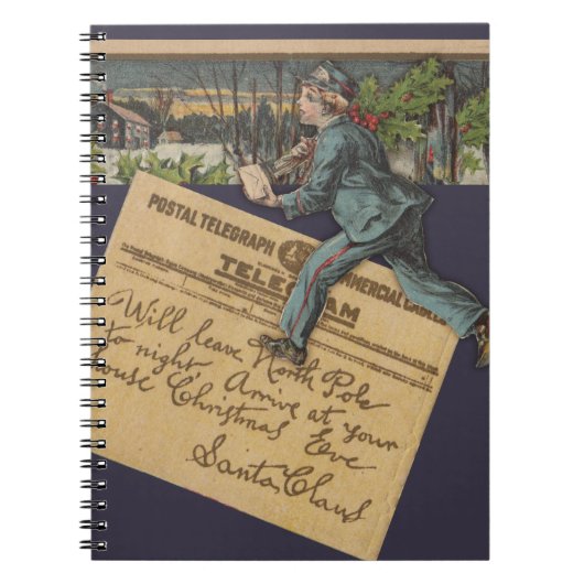 ヴィンテージサンタのクリスマスレター ノートブック (正面)
