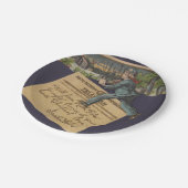 ヴィンテージサンタのクリスマスレター ペーパープレート (アングル)