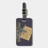 ヴィンテージサンタのクリスマスレター ラゲッジタグ (正面縦)