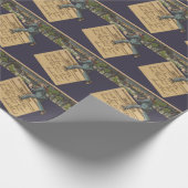 ヴィンテージサンタのクリスマスレター ラッピングペーパー (角)