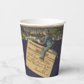 ヴィンテージサンタのクリスマスレター 紙コップ (裏面)