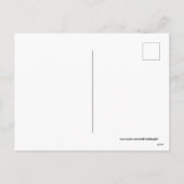 ヴィンテージサンタのトナカイ ホリデーポストカード (裏面)