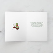 ヴィンテージサンタのヒイラギ-親のためのChistmasカード シーズンカード (内部)