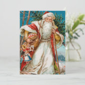 ヴィンテージサンタのプレゼントパーティー 招待状 (スタンド正面)