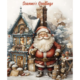 ヴィンテージサンタのホリデーカード シーズンカード