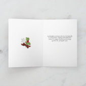 ヴィンテージサンタの父のためのヒイラギのChistmasカード シーズンカード (内部)