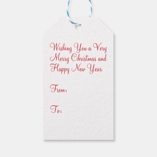 ヴィンテージサンタの電話 ギフトタグ (裏面)