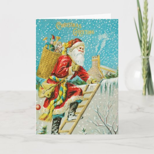 ヴィンテージサンタはクリスマスカードに載っている プログラム (正面)