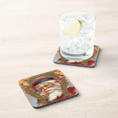 ヴィンテージサンタはコルクのコースターのセットを知っています コースター (右側)